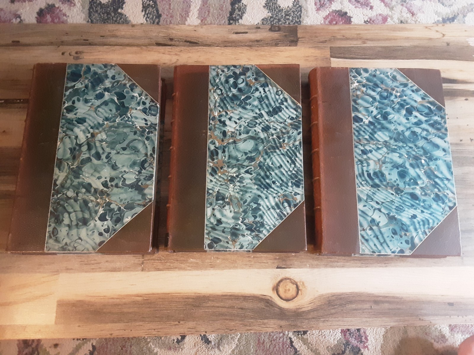 ANTIQUE 1883 MOTLEY'S WORKS DUTCH REPUBLIC LEATHER BOUND BOOKS 3 VOLUMES