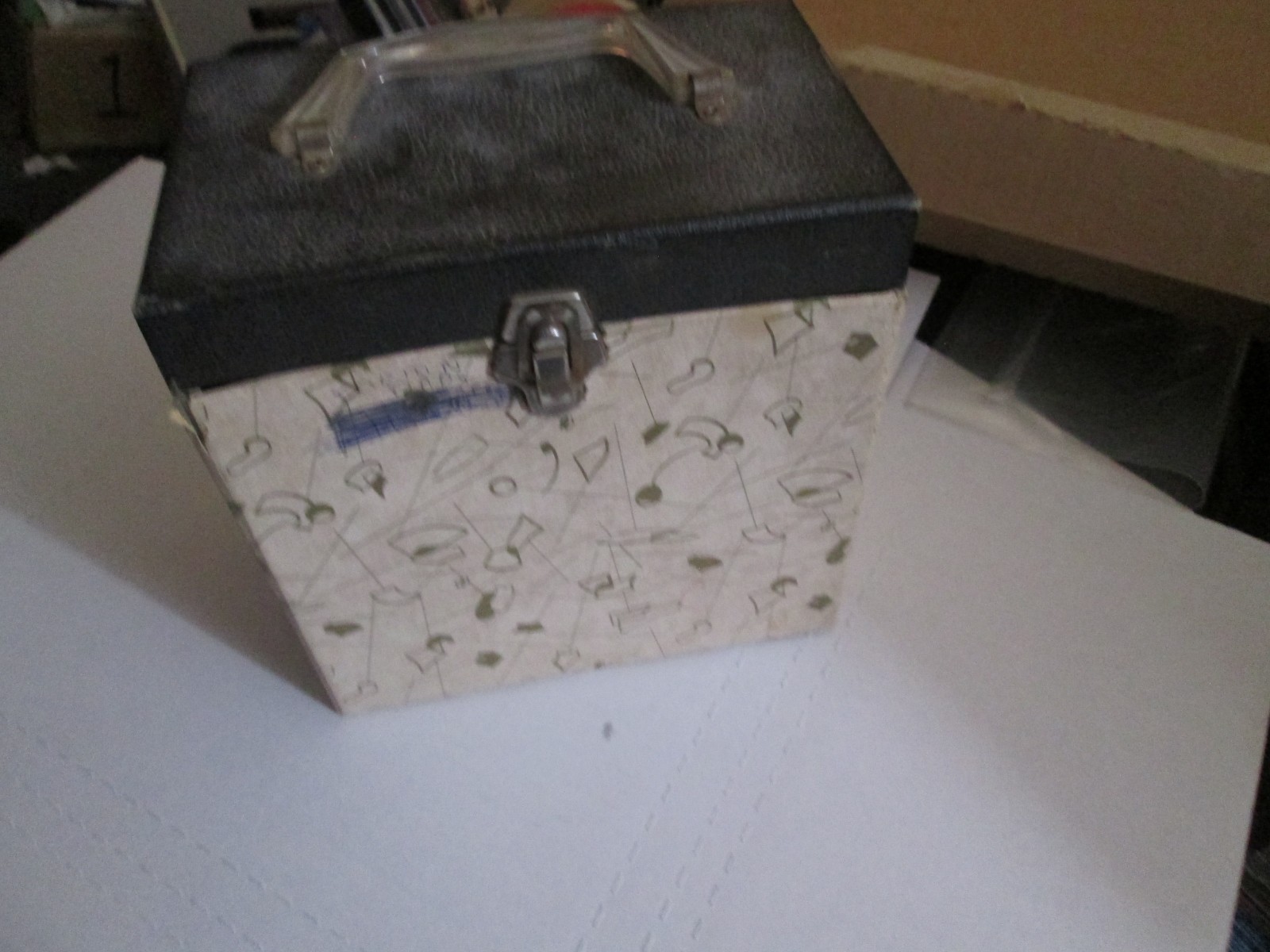 Vintage Record Case Platter Pak #500 45 RPM Record Storage Box  Atomic Design