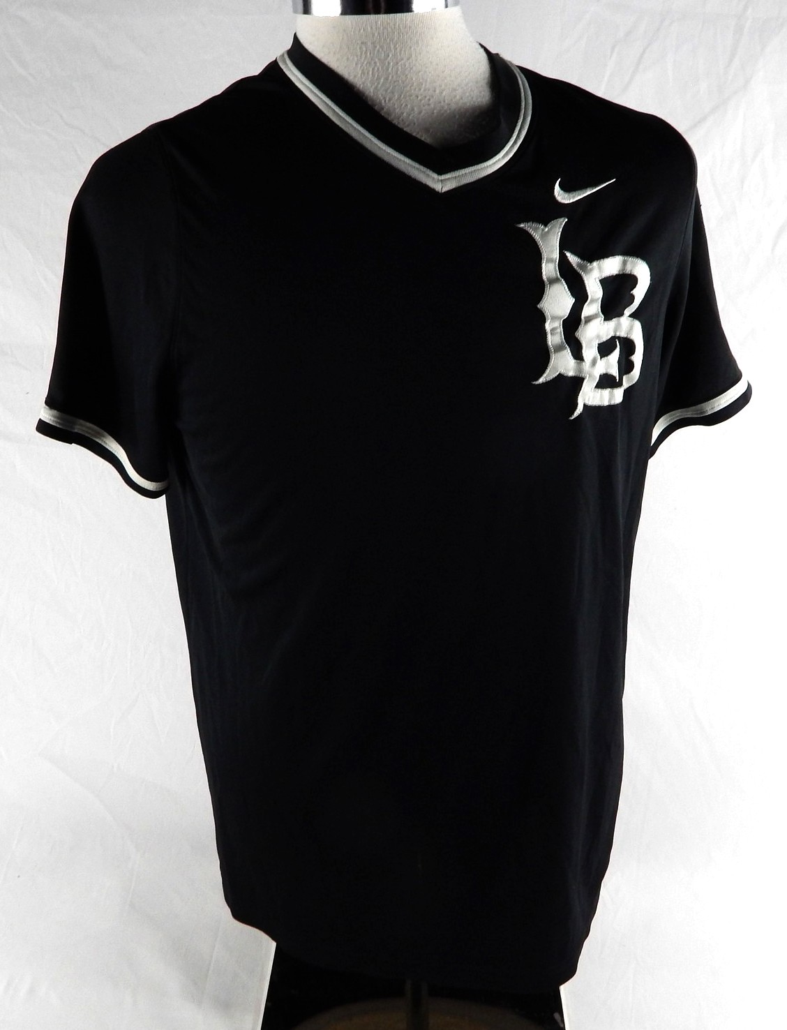 2020 Long Beach State Dirtbags #3 Game Used Black Jersey Baseball L 658