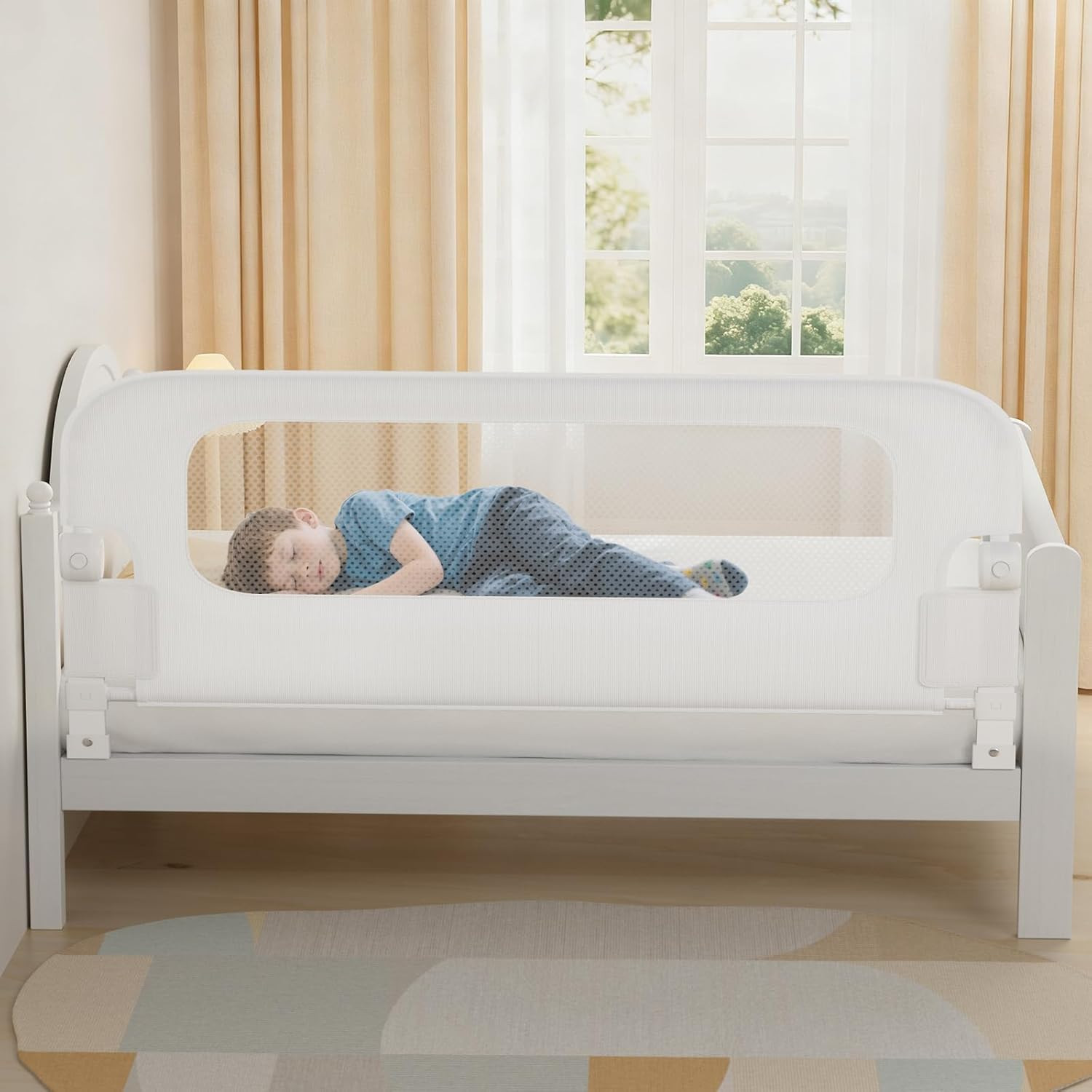 Baby Bed Rail Guard for Toddlers - 78" Toddler Bed Rails for Twin, Full, Queen, 