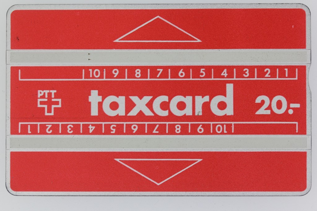 L&G Taxcard 20 PTT Switzerland 909A Remote Card (48042)