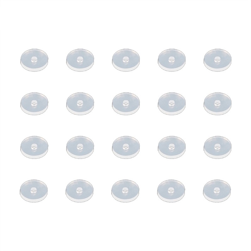 Piercing Healing Silicone Discs Transparent Disc Pads for Fixing the Earrings