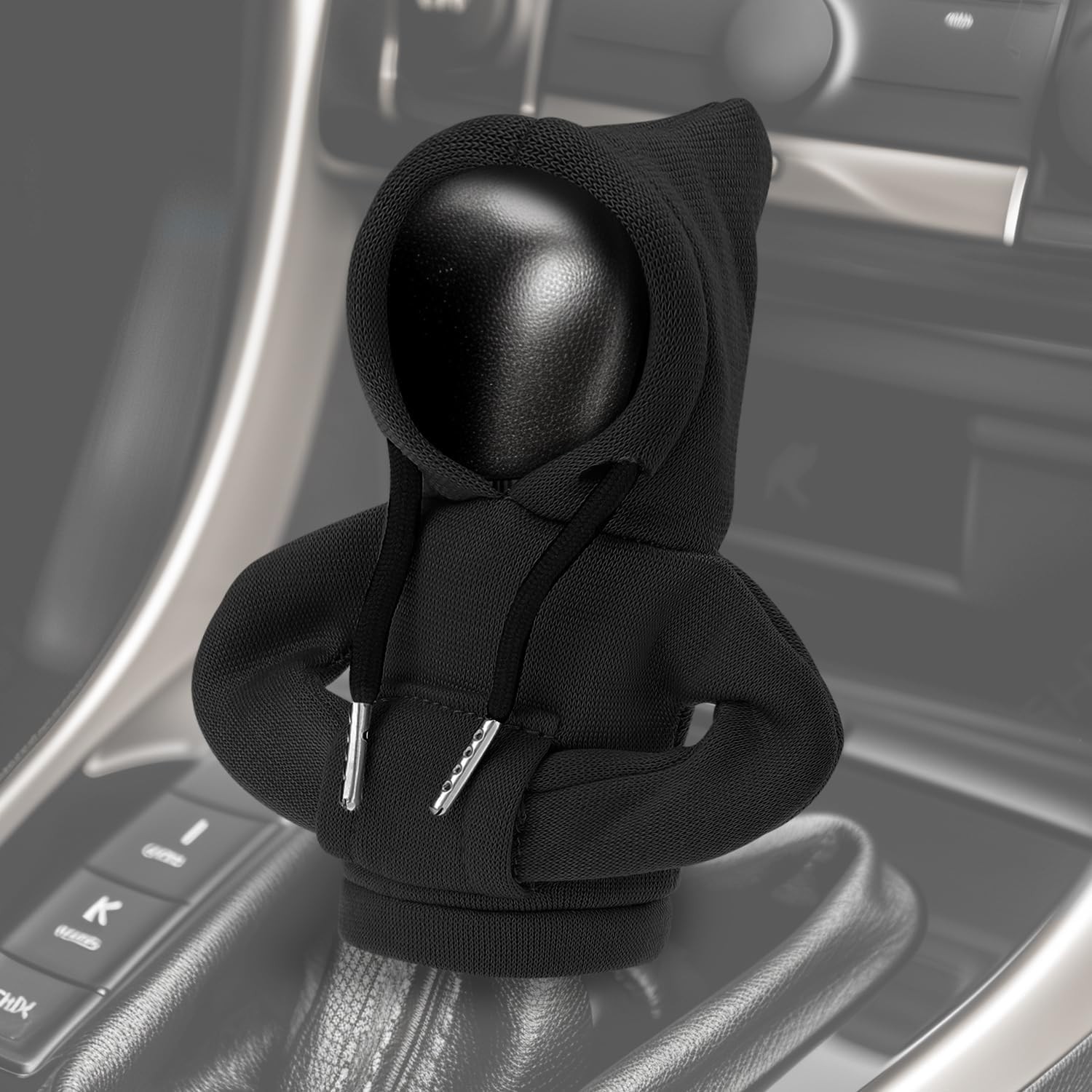 Car Gear Shift Knob Hoodie Mini Shifter Cover Interior Decor