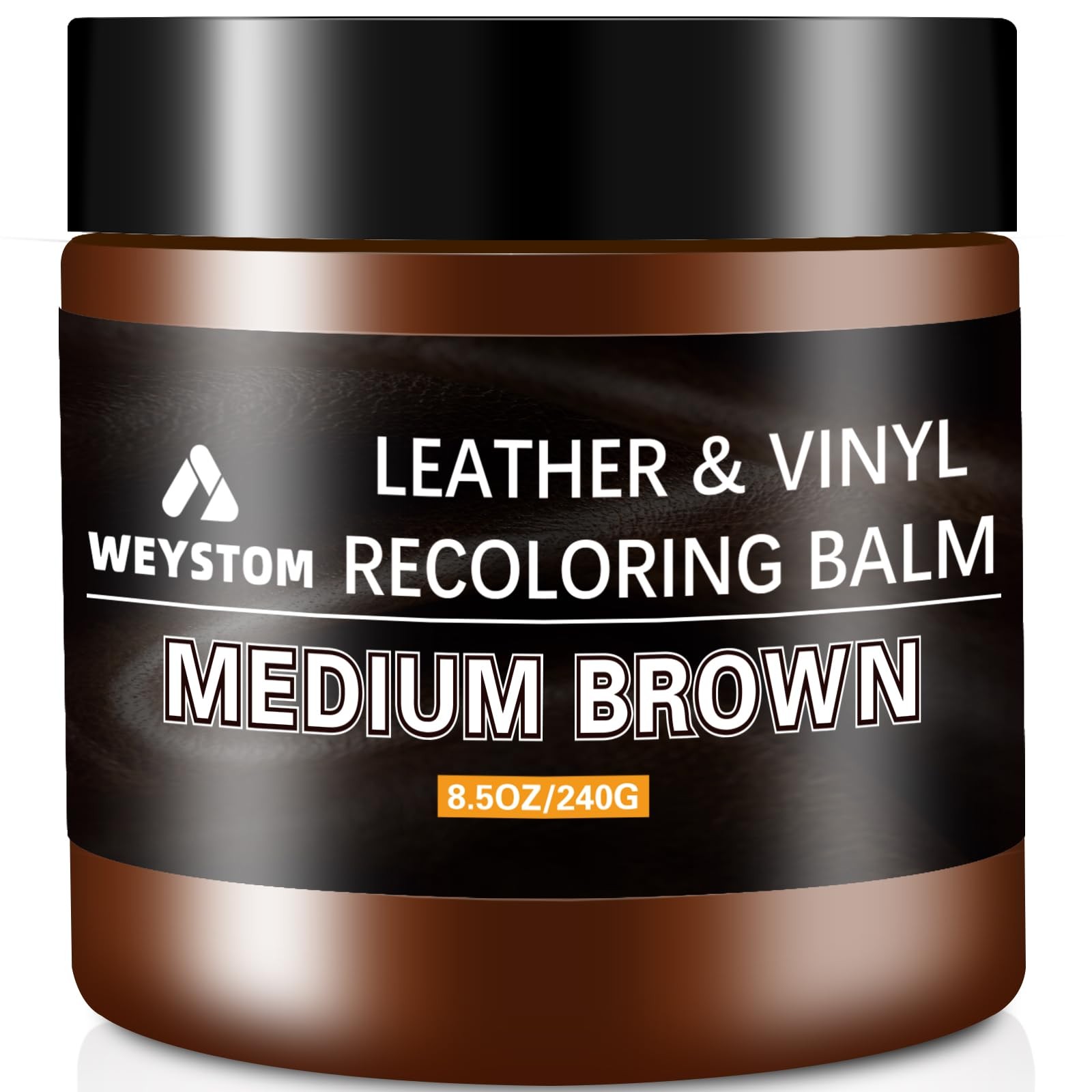 Leather Recoloring Balm - Medium Brown Leather Repair Kit for Furniture, Dye,...