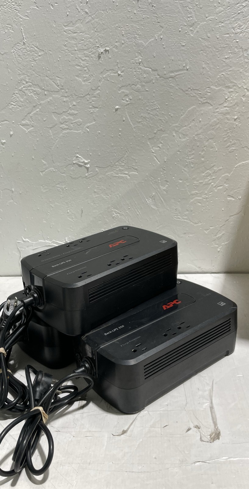 APC BE350G Back-UPS ES 350 Battery Backup Surge Protector Lot of 3