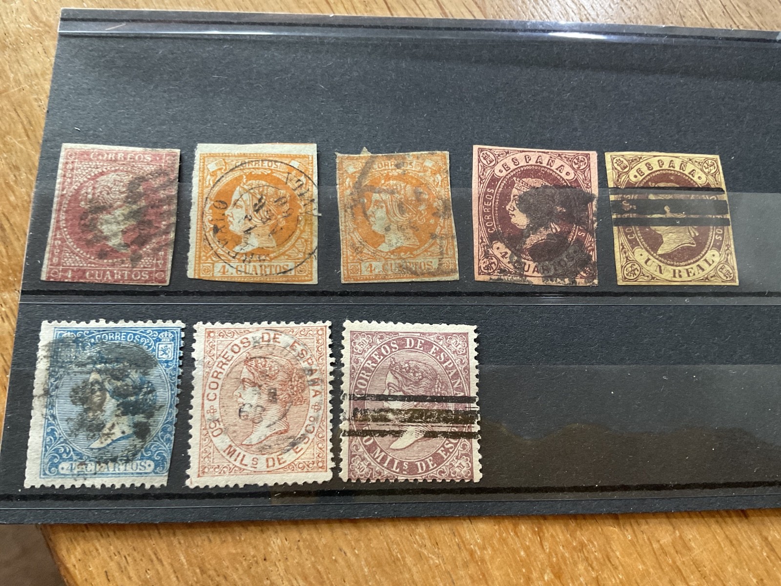 Spain mounted mint or used stamps on 8 cards  B3081