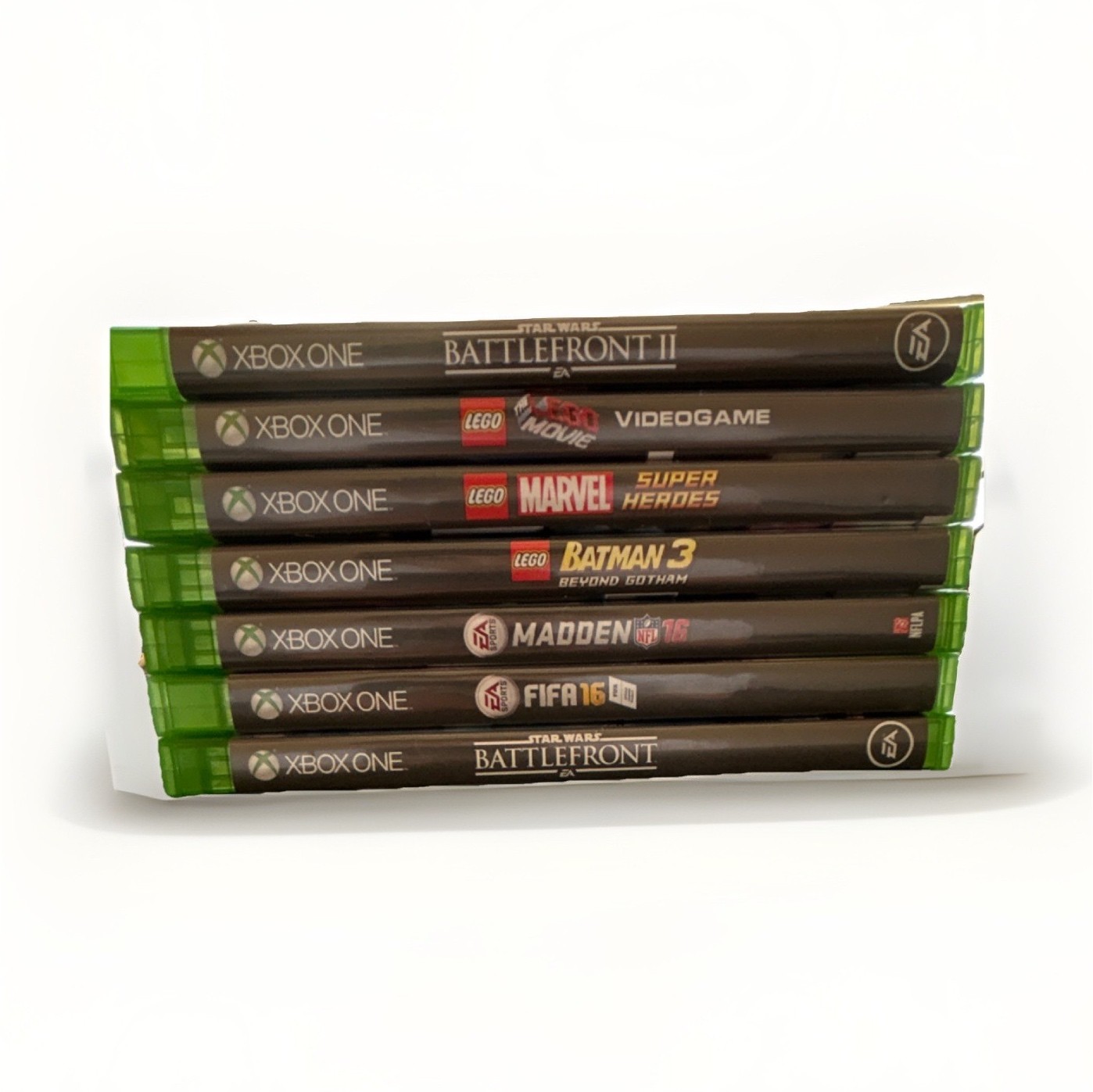 LEGO & EA Sports Xbox One Disc Game Lot Star Wars Marvel Batman NFL Cases