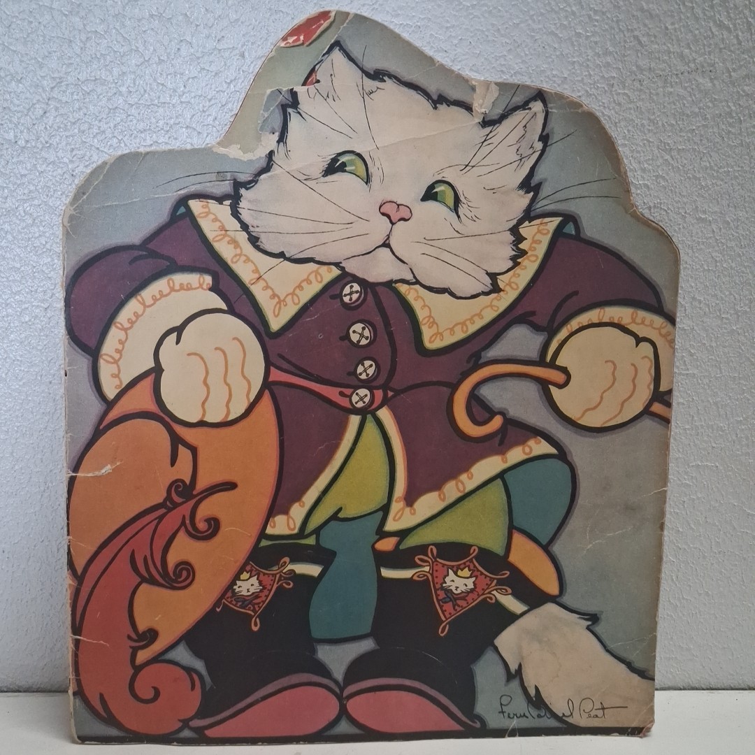 Antique 1930's Deco Colorful Picture Storybook Feru Bisel Peat