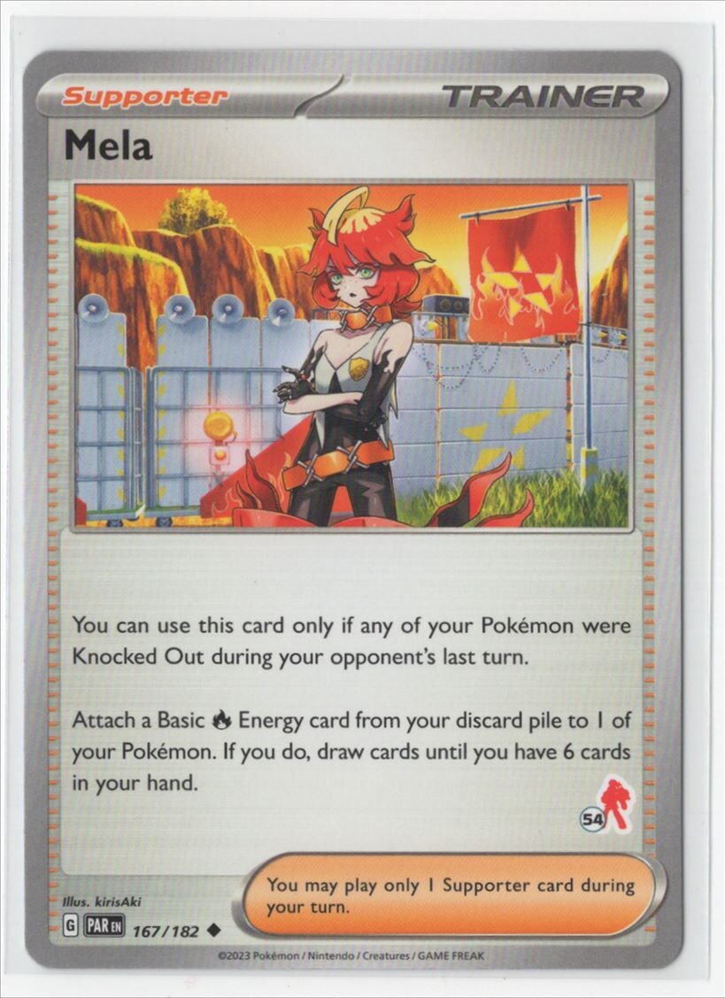 Pokemon Paradox Rift - 167/182 Mela Armarouge Stamped #54