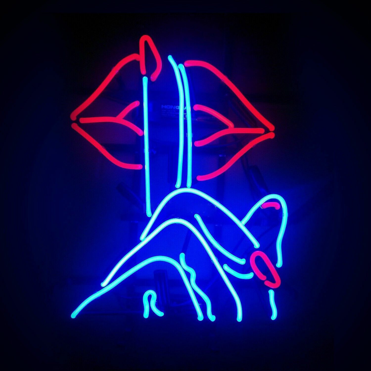 Keep Quiet 24x20 Neon Sign Light Artwork Gift Display Wall Room Glass Decor Art