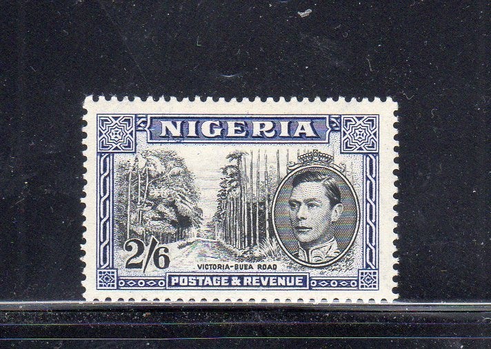 NIGERIA #63 1938 2sh6p KING GEORGE VI MINT VF LH O.G 