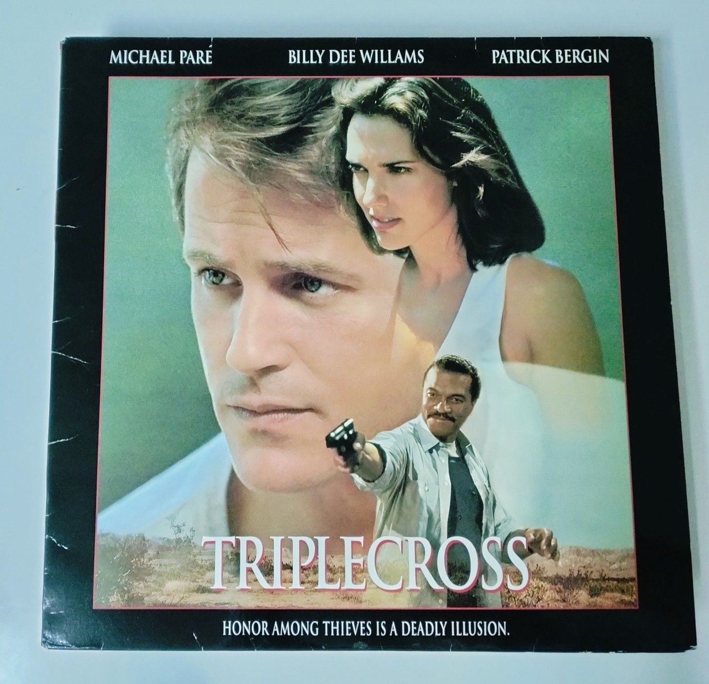 *TRIPLECROSS rare 90s action crime thriller Laserdisc 12" LD Michael Paré*