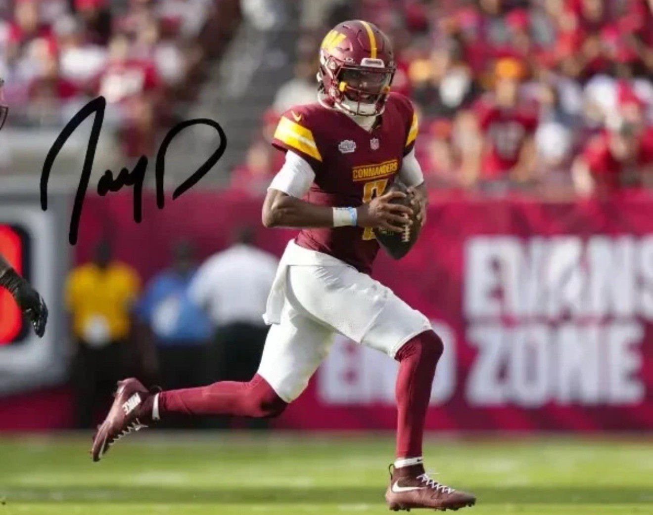 Jayden Daniels Auto 8x10 Signed Washington Commanders Reprint Photo