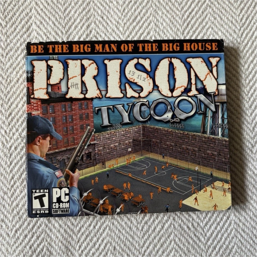 Prison Tycoon PC CD-ROM Simulation Commercial Game Windows