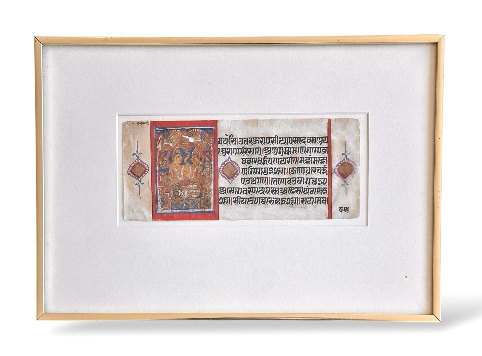 Illuminated Leaf from a Jain Manuscript of the Kalpa Sutra