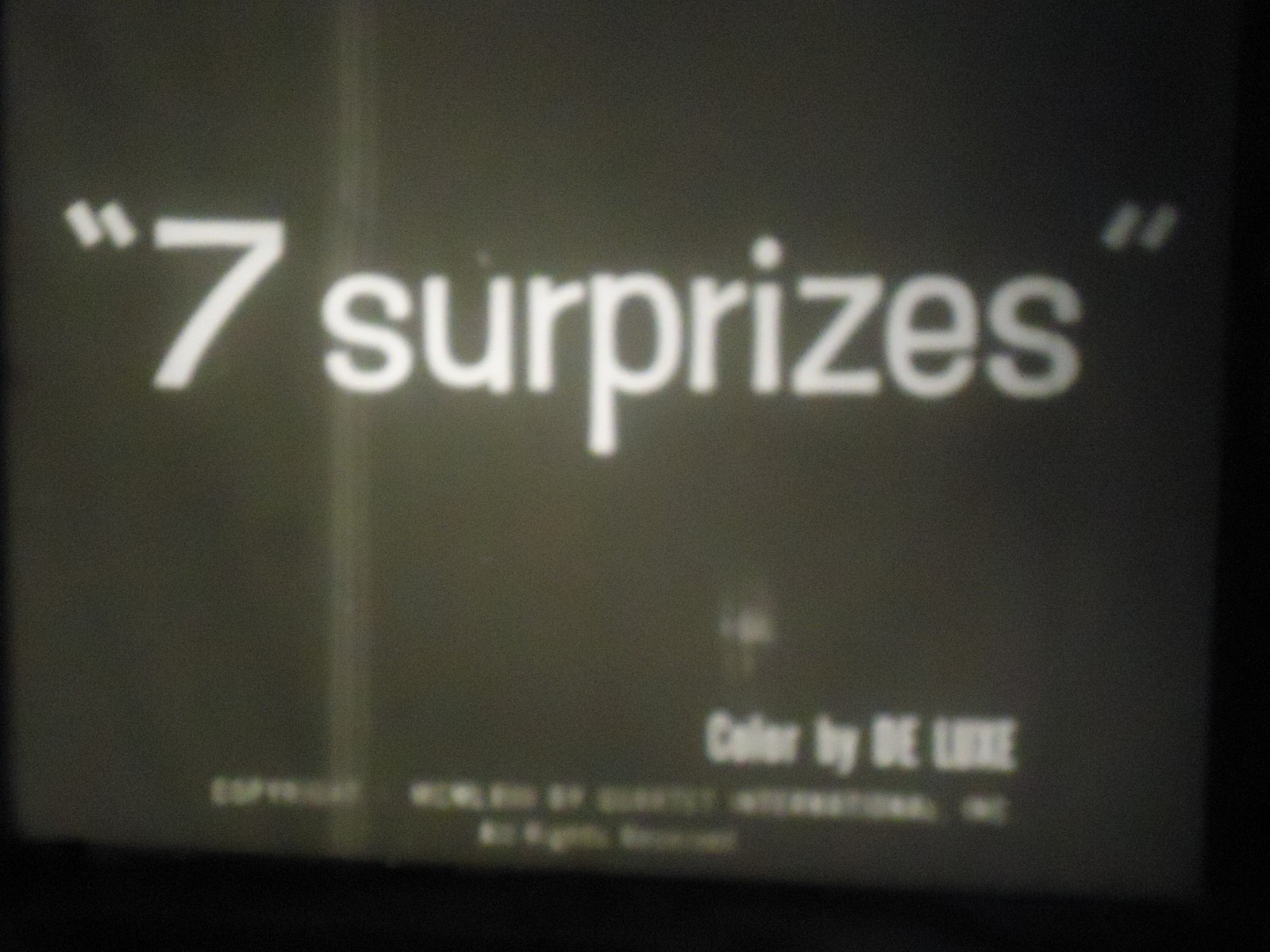 16mm 7 Surprizes Trailer Mounted on a Core