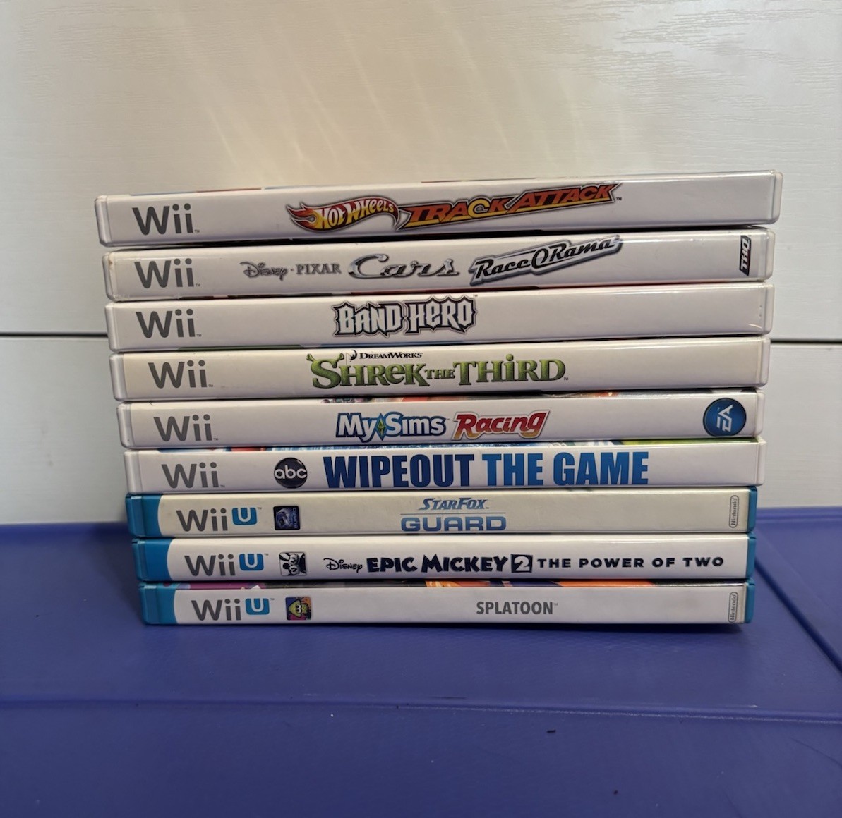 Nintendo Wii & Wii U Game Lot - Hot Wheels, Cars, Shrek, Epic Mickey, Star Fox