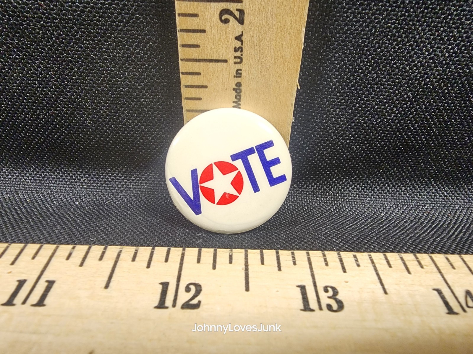 Vintage VOTE Political Pinback Button Used