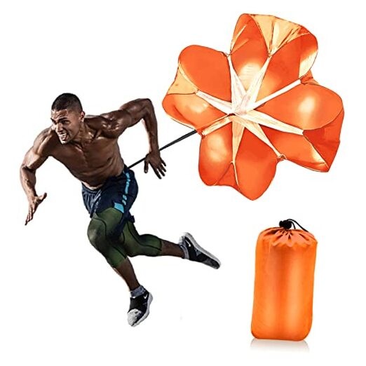 Running Speed Training, 56 inch Speed Drills Resistance Parachute Orange