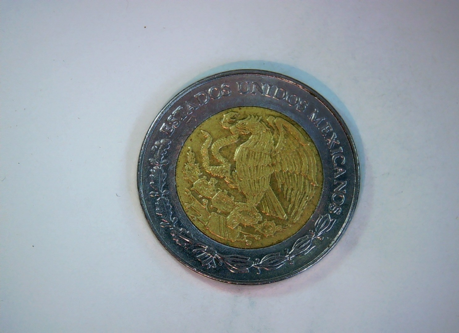Mexico 1994 1 Nuevo Peso Mexico 1 Nuevo Peso (bimetallic, Eagle and Snake / Azte