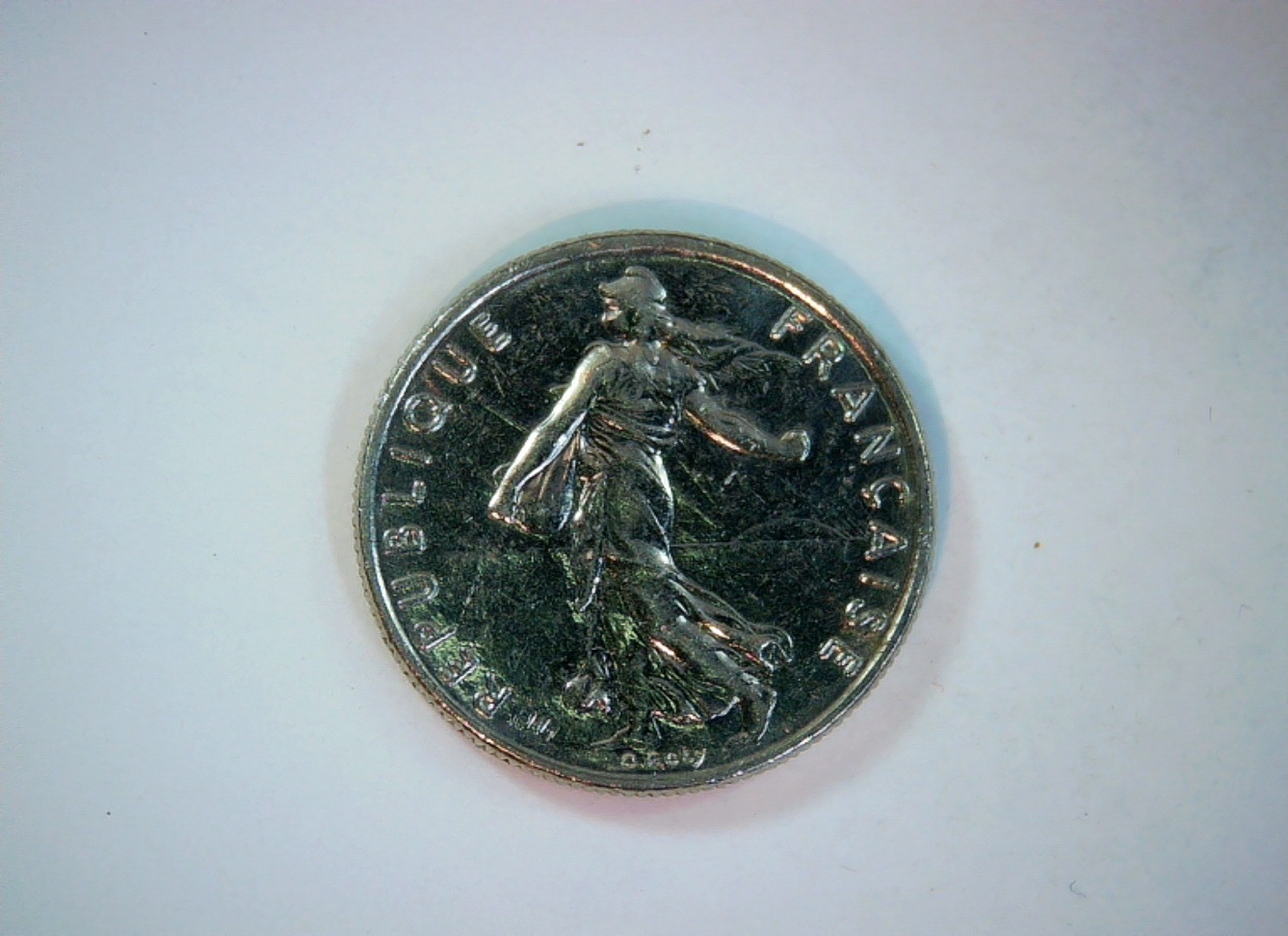 France 1977 1/2 Franc Semeuse (La Semeuse) Coin