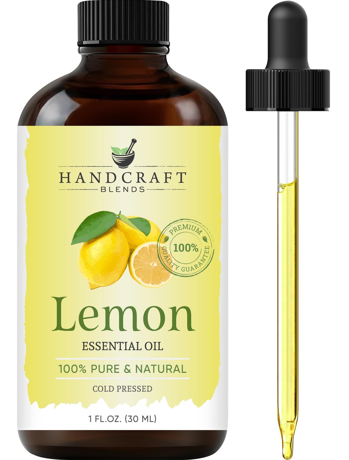 Handcraft Blends Lemon Essential Oil – 1 Fl Oz – 100% Pure and Natural – Prem...