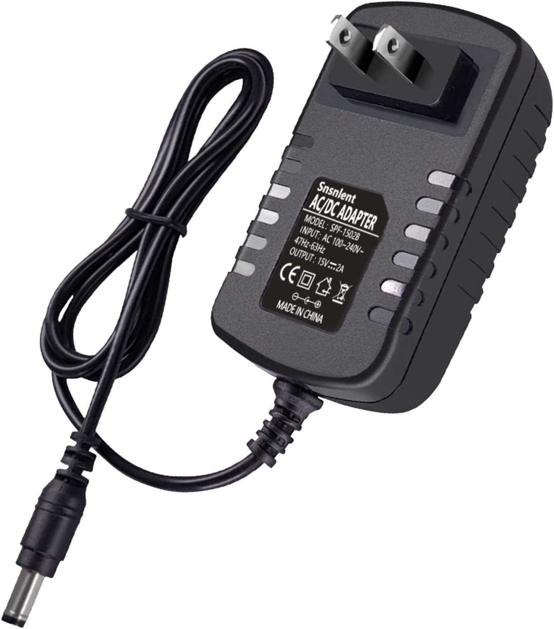 AC Adapter 15V 2A DC Power Supply Charger Input AC 100-240V 50/60Hz to Output DC