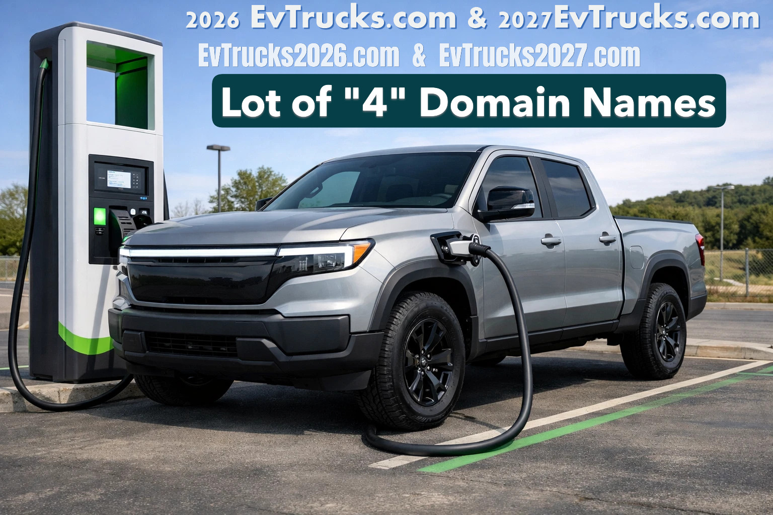2026EvTrucks.com & 2027EvTrucks.com – 4 Premium .COM Domains (1 Price) + 2 More