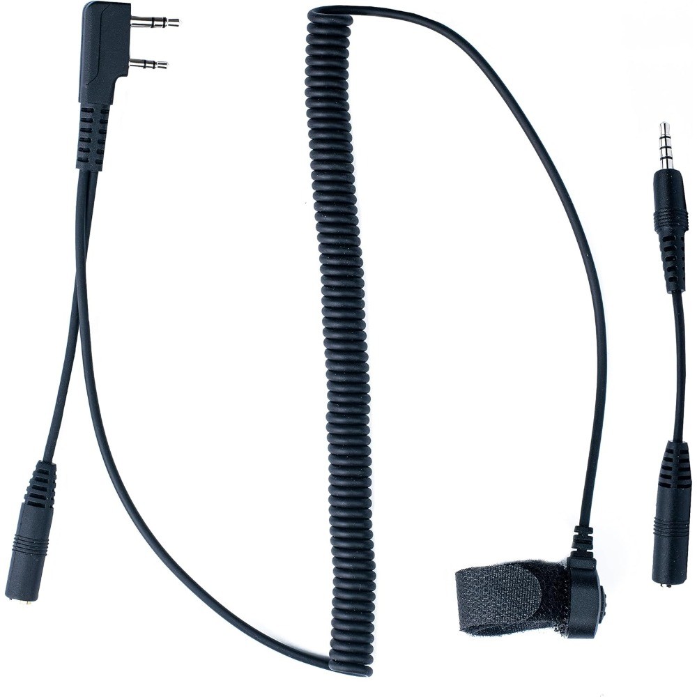 BTECH Universal 2-Pin K1 to 3.5mm Audio Adapter with One-Touch PTT