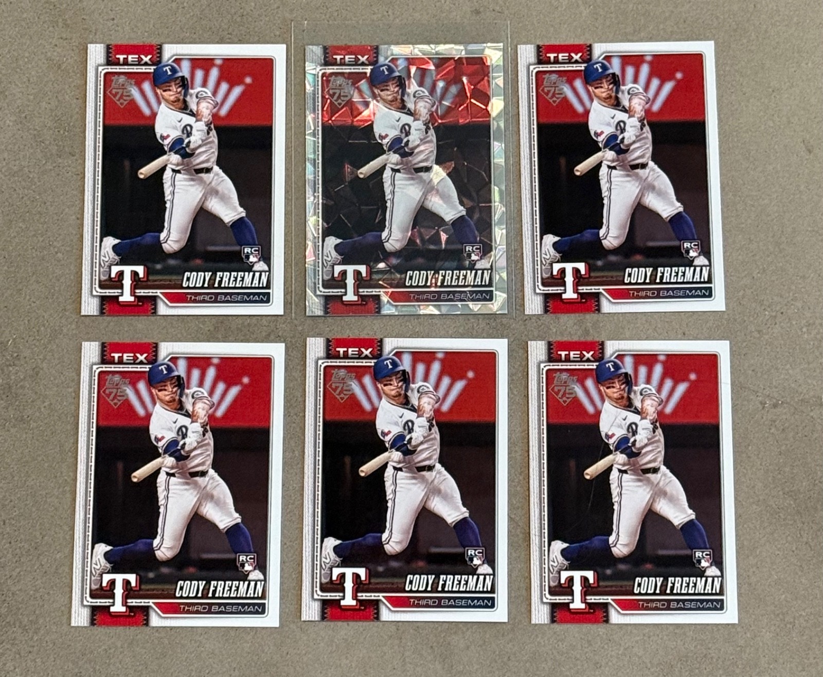 MLB BASEBALL TOPPS 2026 SERIES 1 CODY FREEMAN ROOKIE CARD LOT TEXAS RANGERS