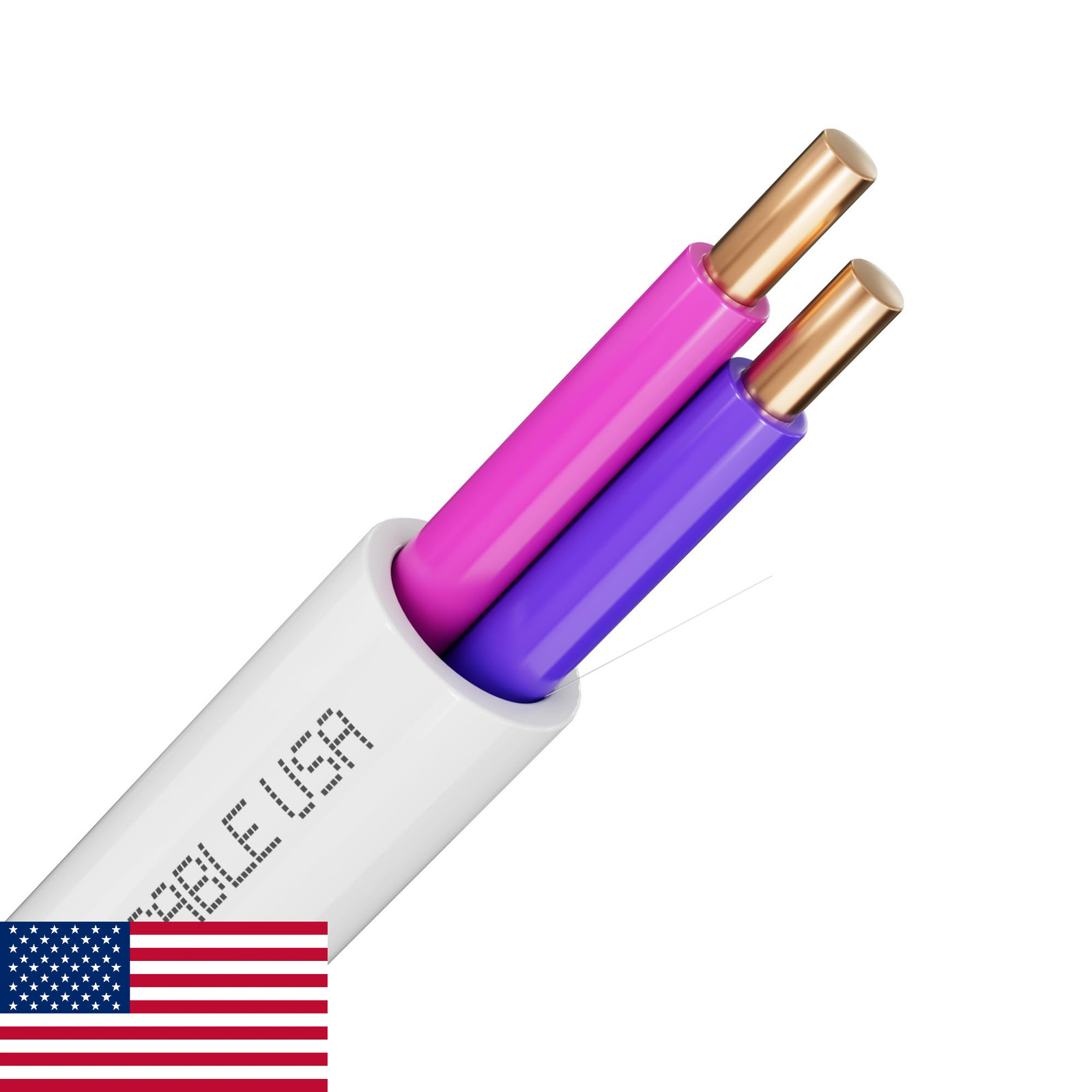 Syston 18/2 Plenum CL3P LED Dimming Control Cable 0-10V Copper Wire