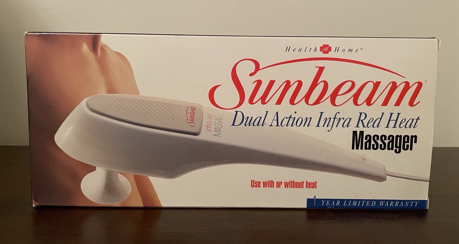 SUNBEAM Dual Action Infra-Red Heat Massager, 6 appl, Mod 1886, 🇺🇸 DUTY FREE!
