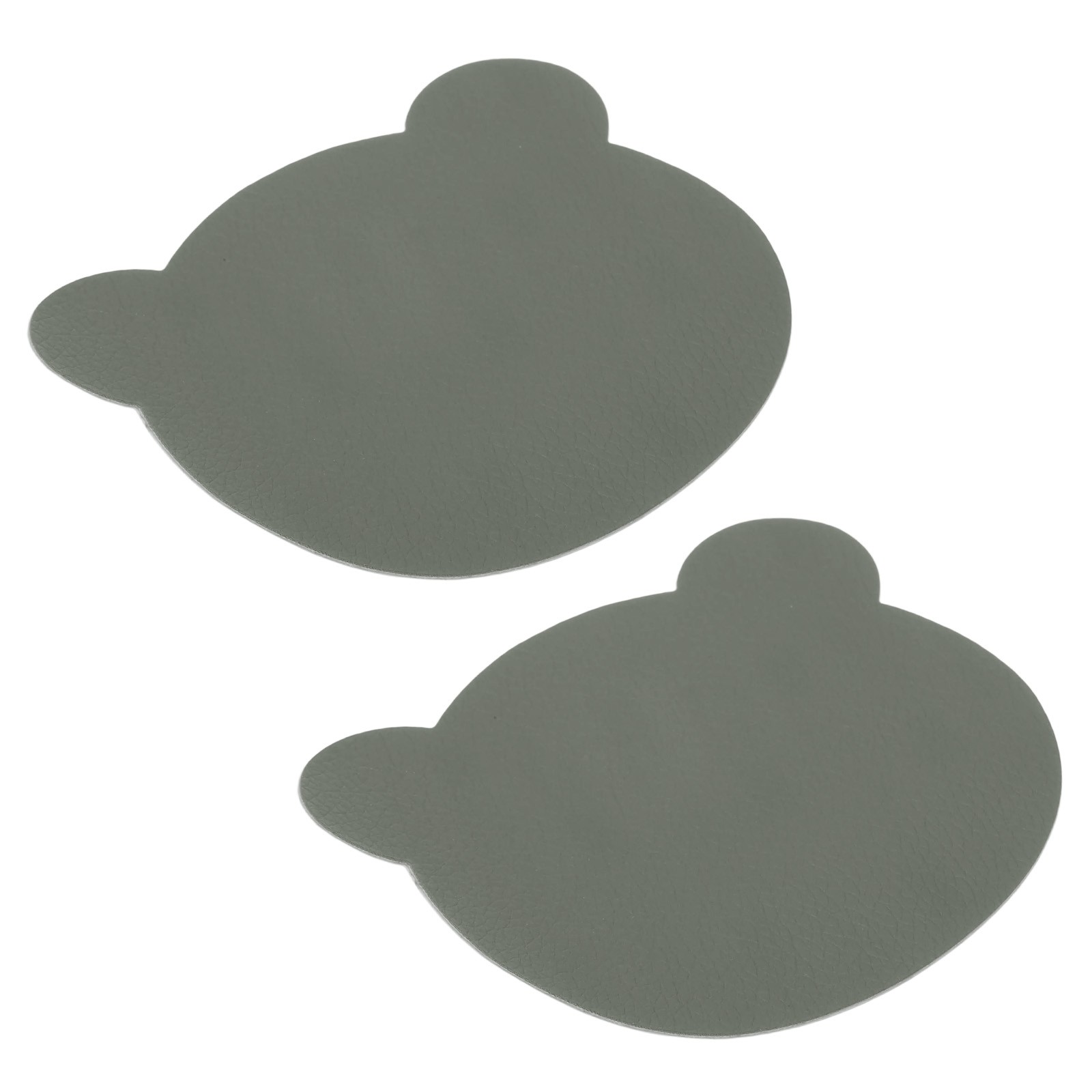 Leather Repair Patch, 2 Pcs Self Adhesive Vinyl Patch, 4 x 3.5" Dark Gray