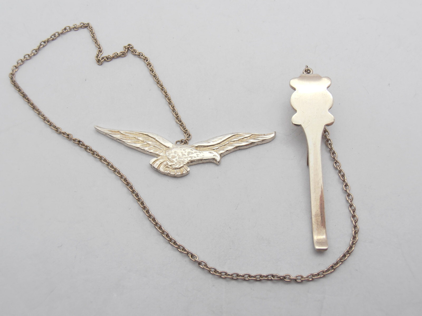 Aeronautics: Silver 925 Bookmark - Patent - Pilot - Airplane - Eagle -