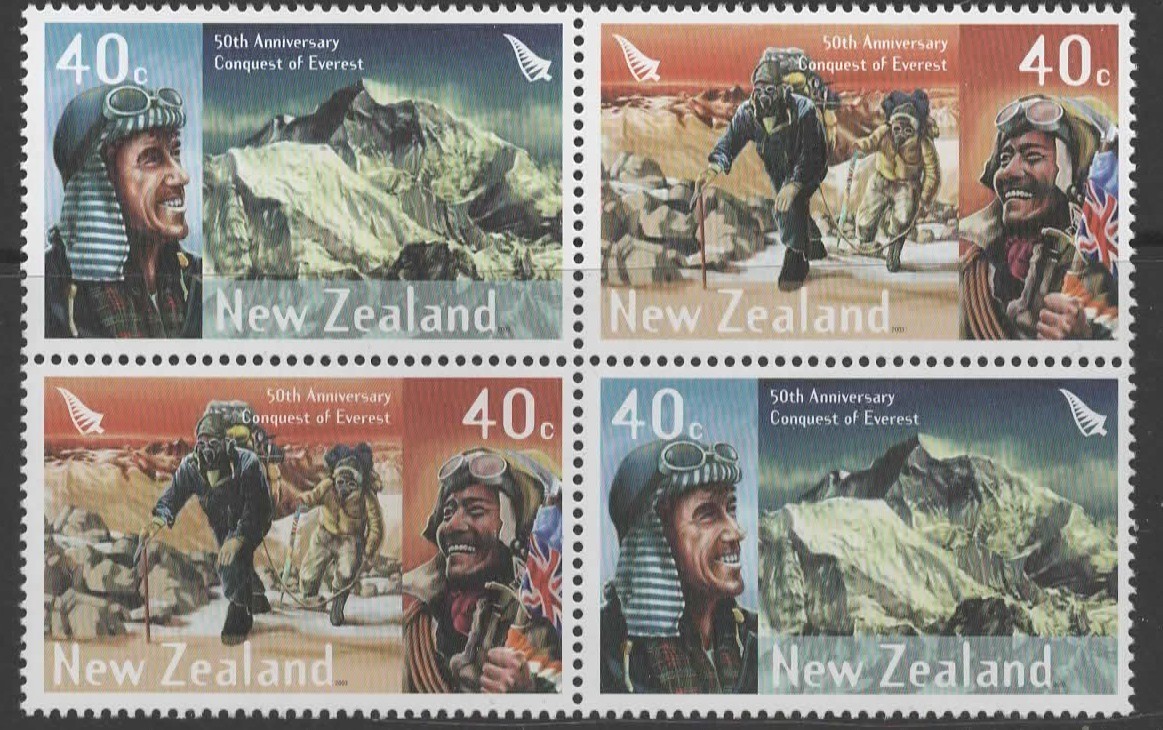 NEW ZEALAND SG2616/7 2003 ANNIVERSARY OF THE CONQUEST OF EVEREST  MNH