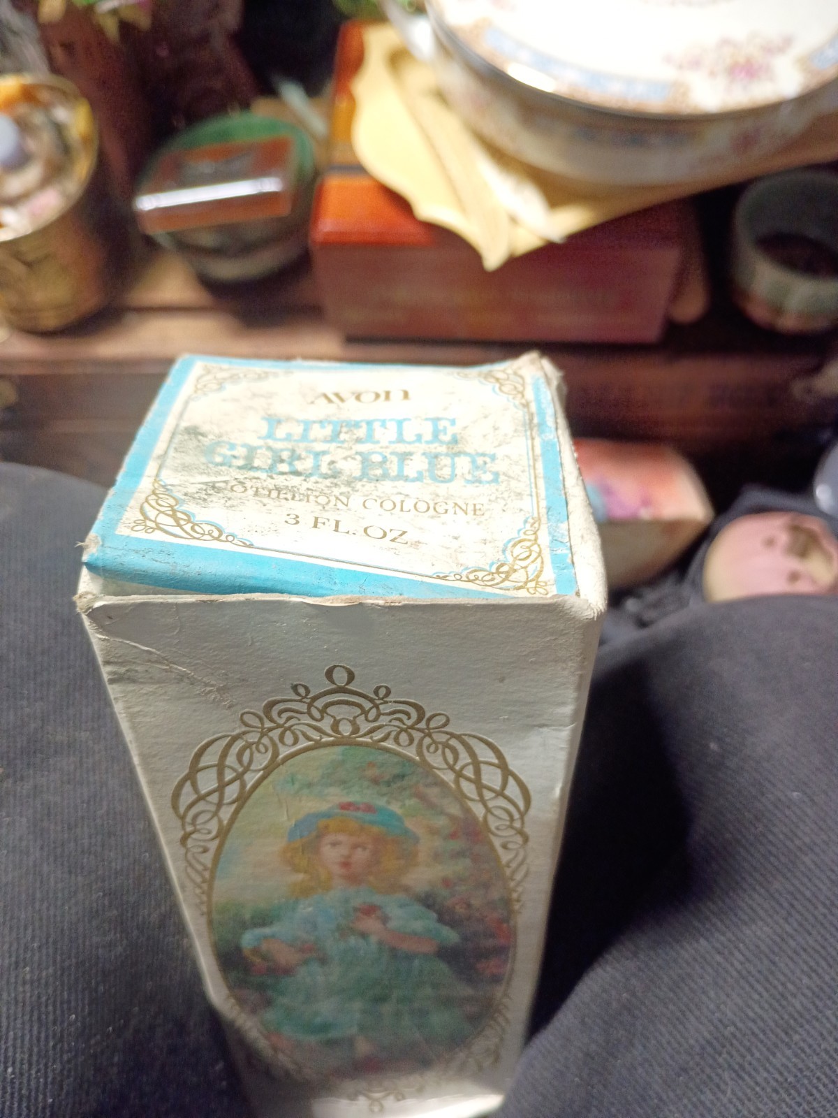 Avon Little Girl Blue Collectible Cologne 3 fl. oz. with Original Box