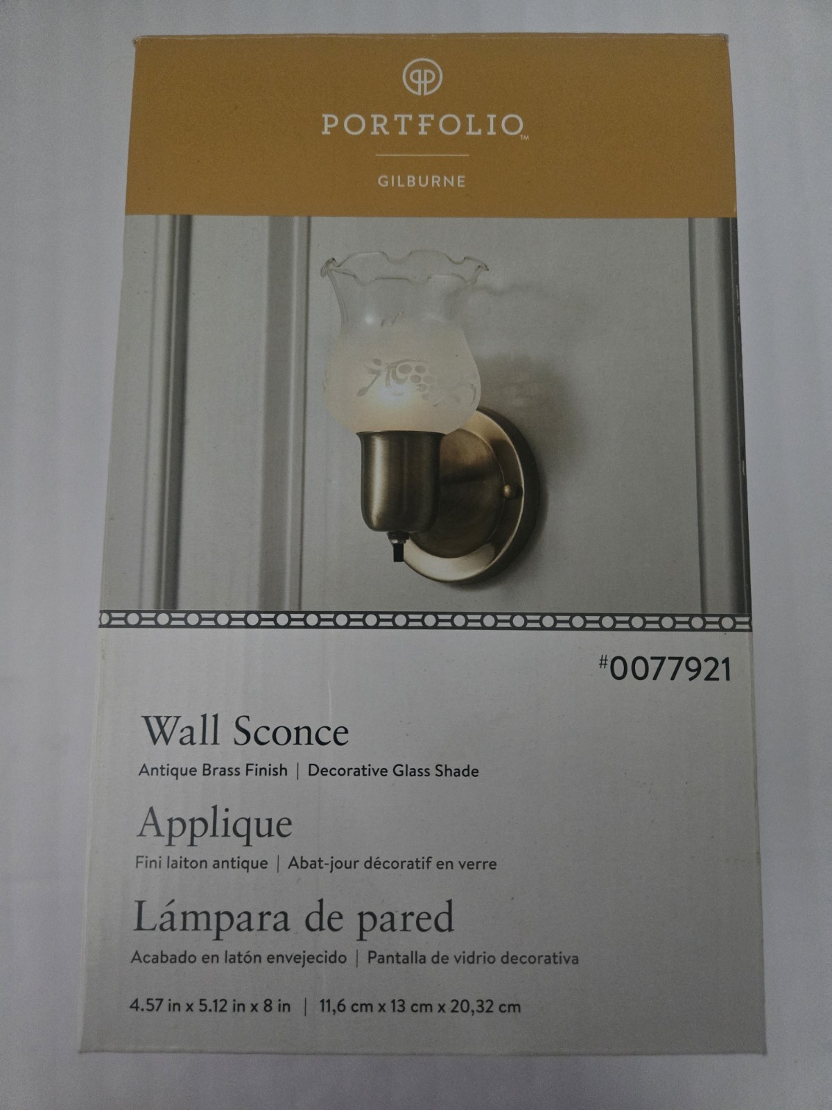 Portfolio Flower Design Wall Sconce #0344690