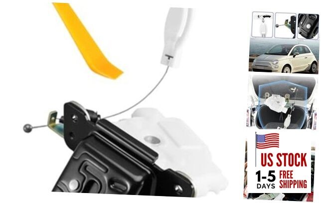 Trunk Latch Actuator with Handle Fit for Fiat 500 2012-2019 Replace 68084367AD 