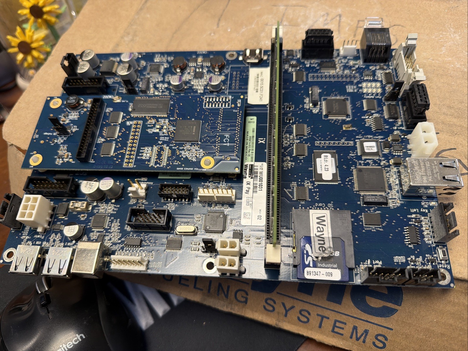 DRESSER WAYNE WU001031, REV-02 SECURE IX PAY BLUE CAT CPU BOARD *SHIPS FREE*