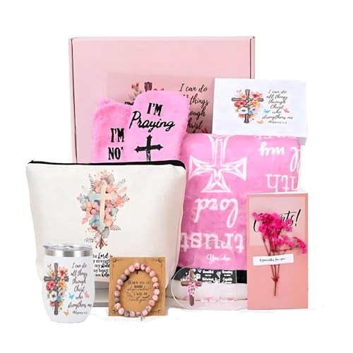 9pcs Christian Gifts for Women, Inspirational Religious Gift for Catholic 