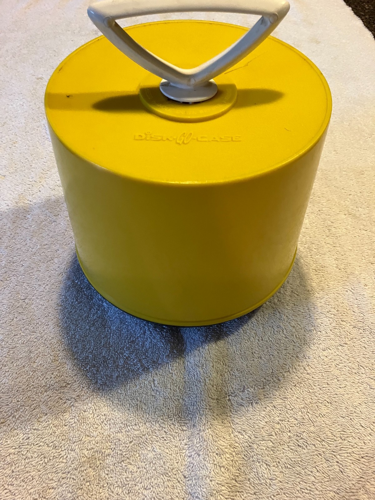 1970 Vintage Disc-GO-Case-Yellow & Black- Holds 60 45 RPM Records