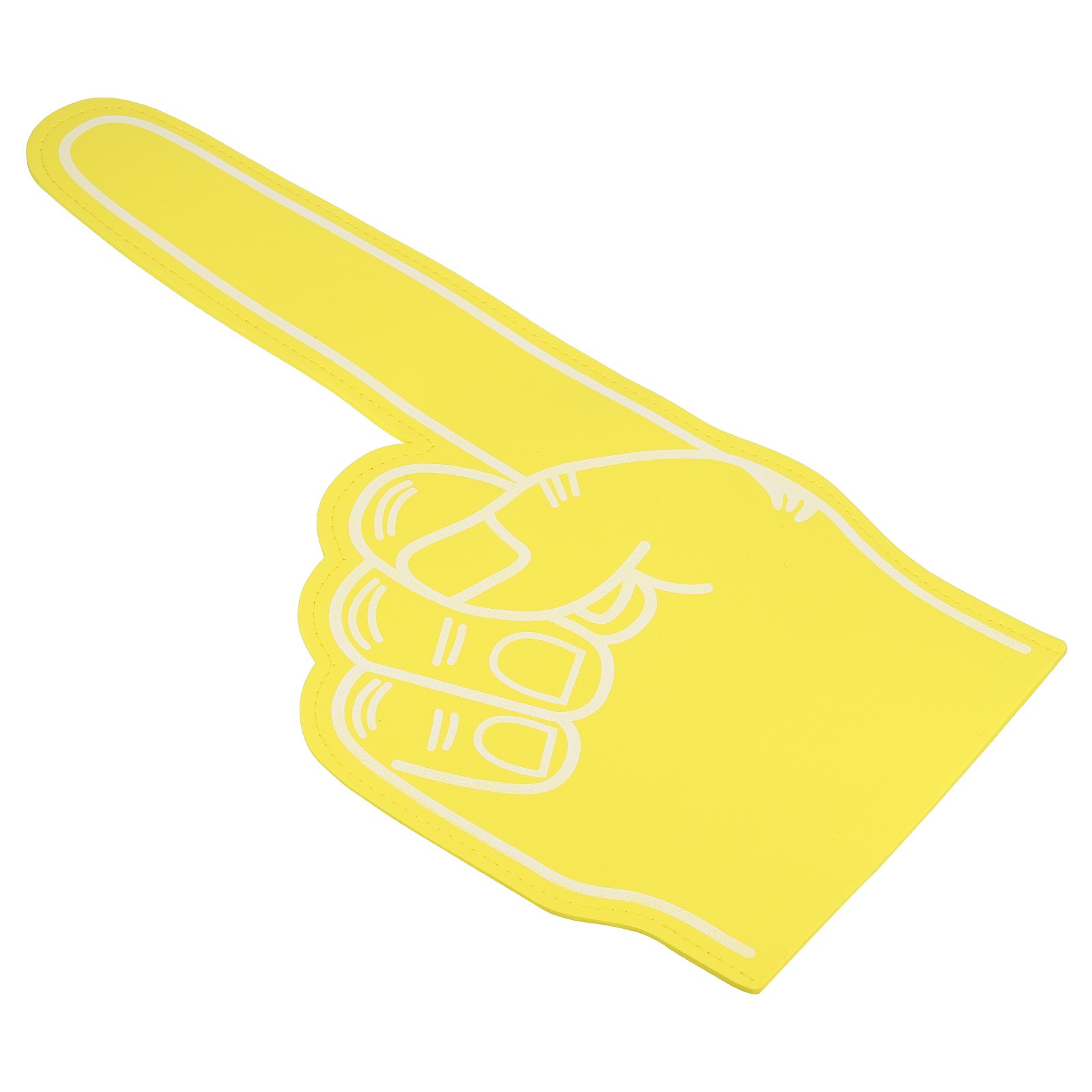 Giant Foam Finger 18 Inch EVA Number 1 DIY Blank Foam Hand, Yellow