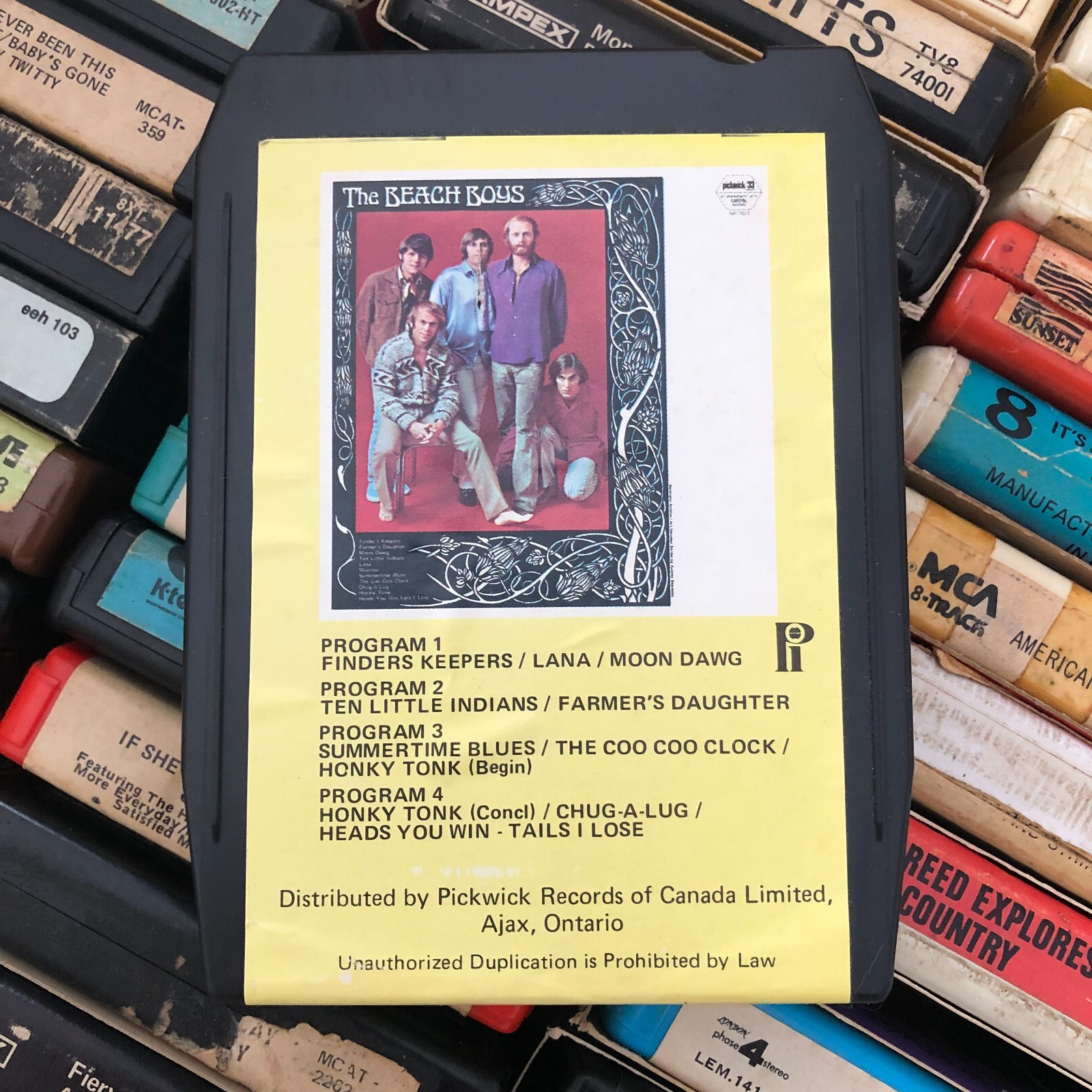 The Beach Boys , Lear Jet Stereo 8 Track Tape  CANADIAN