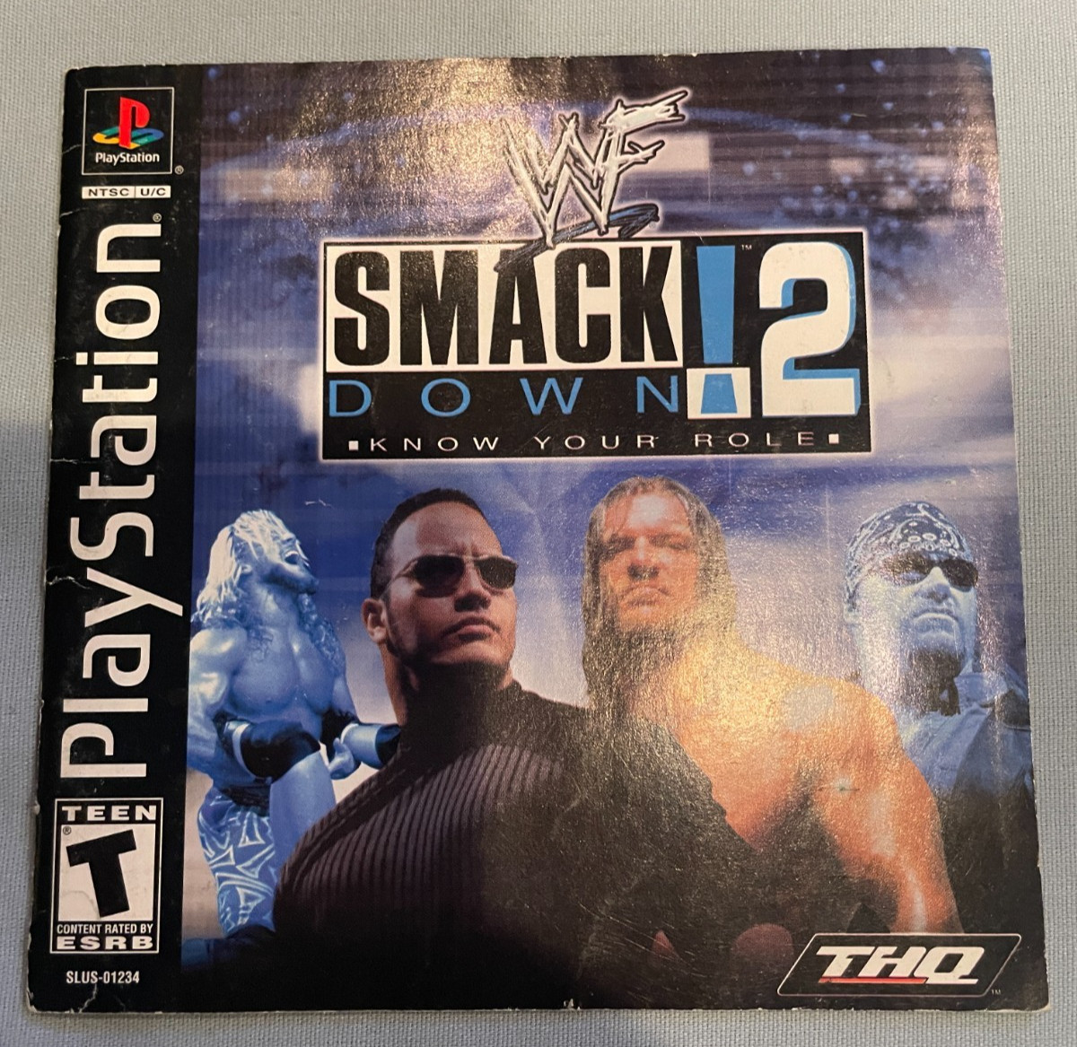 WWF SmackDown 2 Know Your Role Sony PlayStation PS1 Game Instruction Manual ONLY