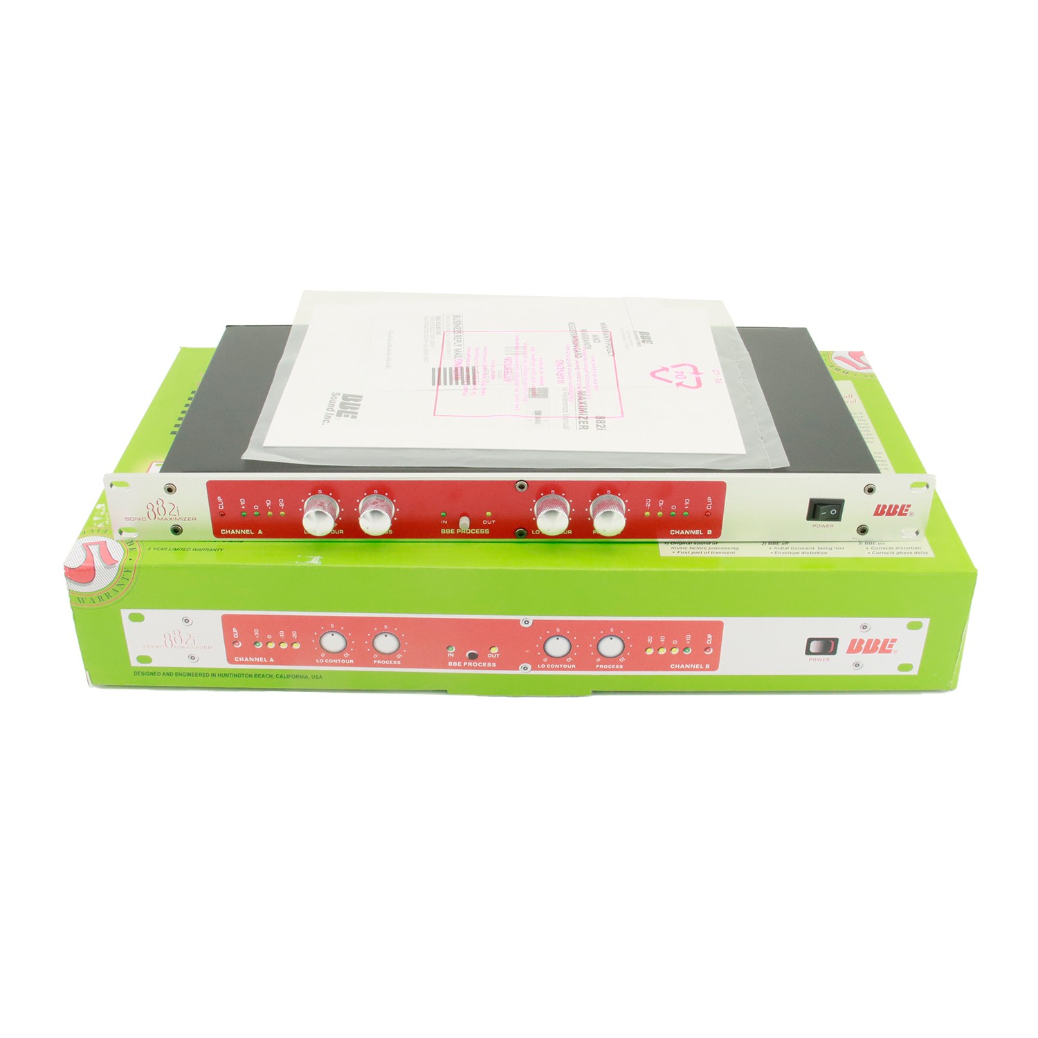 882i BBE Sonic Maximizer Rackmount Unit 1U With XLR Cables NEW