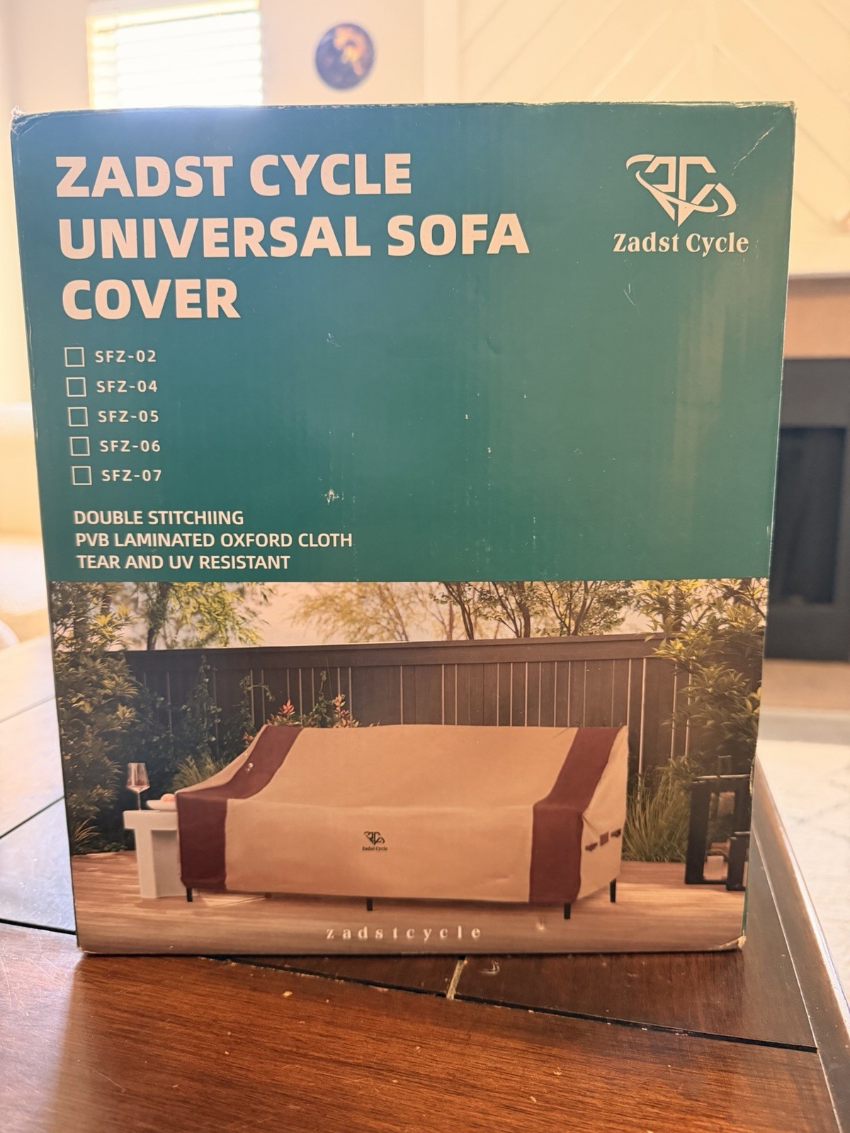 Zadst Cycle Outdoor Sofa Cover 600D Oxford Polyester Weather Resistant 70x38x35"