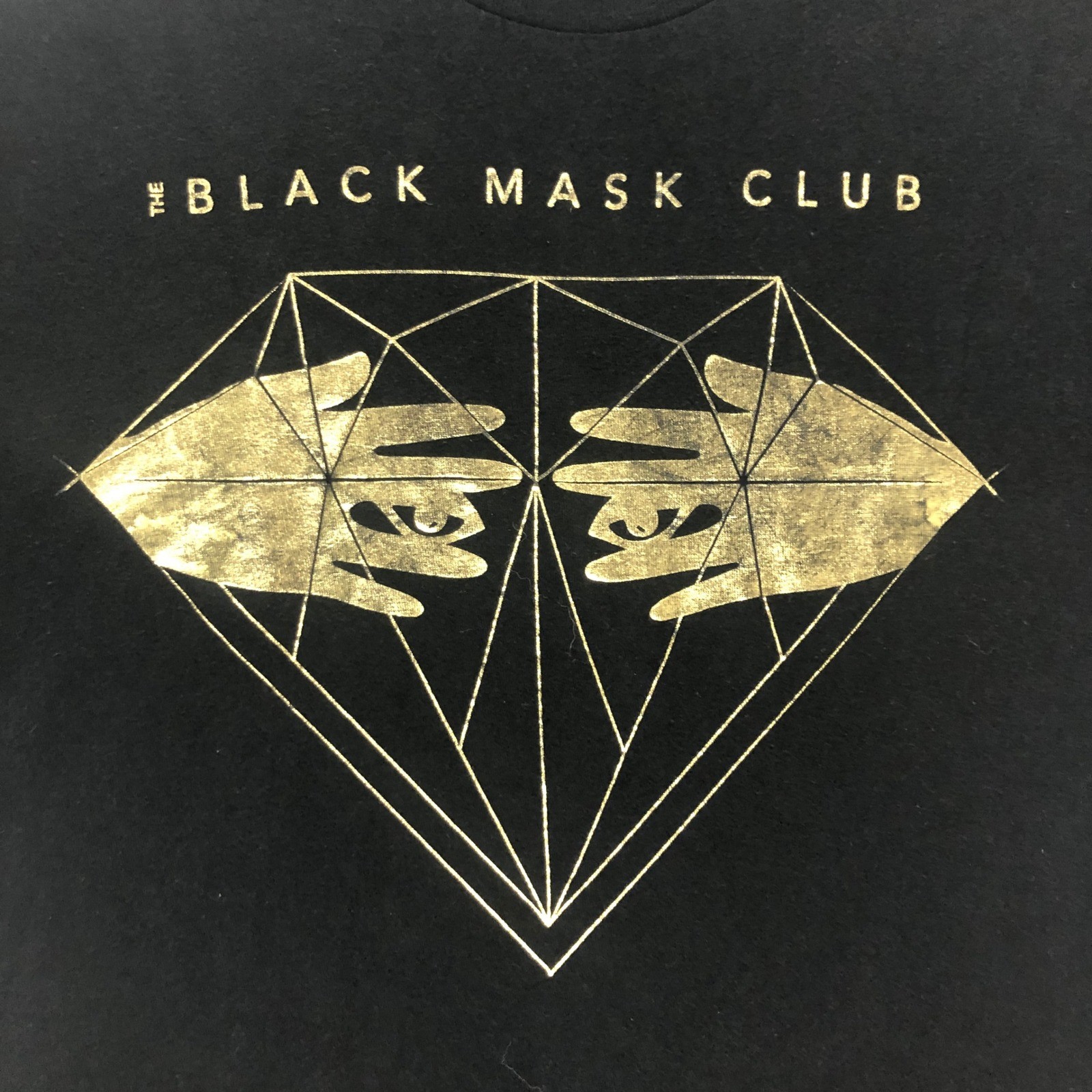 Birds of Prey Black Mask Club Graphic T Shirt Size L