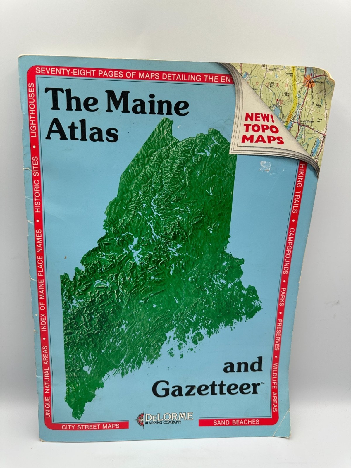 The Maine Atlas And Gazetteer DeLorme 1996 Paperback 18th Edition Travel & Maps