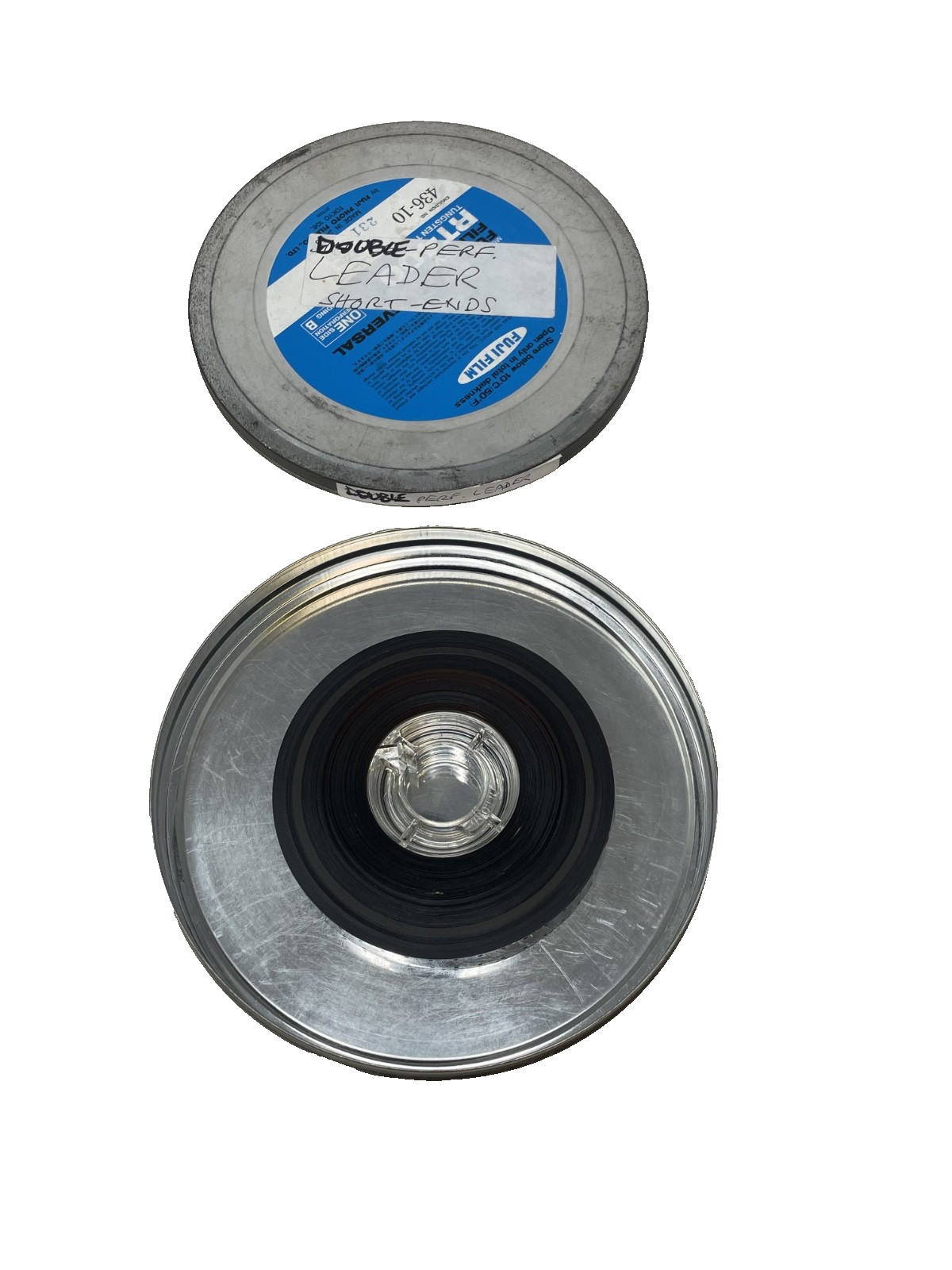 100ft 16mm Double Perf Black Leader for Cameraless / Scratching on Film + Can