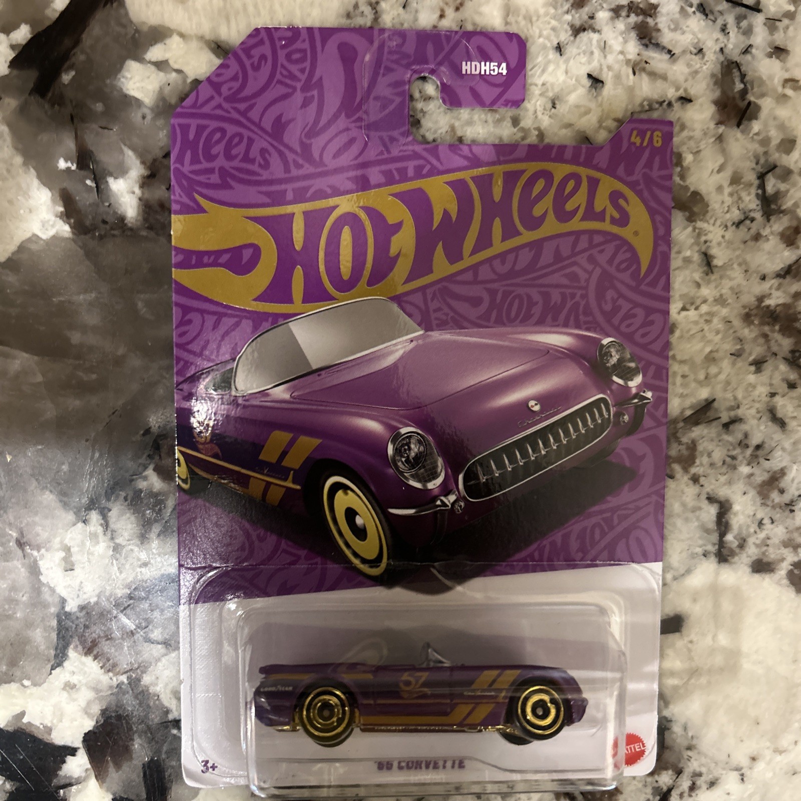 2025 HOT WHEELS '55 Chevrolet Corvette 57th Anniversary 4/6 NEW 1955 Chevy